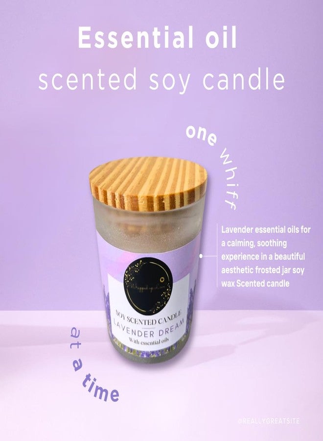Wrapped up Love شموع معطرة برائحة اللافندر مع زيوت عطرية (110 غرام) - شموع معطرة للمنزل، شموع جمالية - مدة احتراق تزيد عن 25 ساعة - Image 4